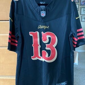 NFL Black Jersey 49er Faithful Brock Purdy #13